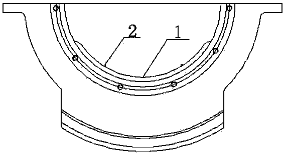 Rapid scraping repair method of babbitt metal bearing bushing surface