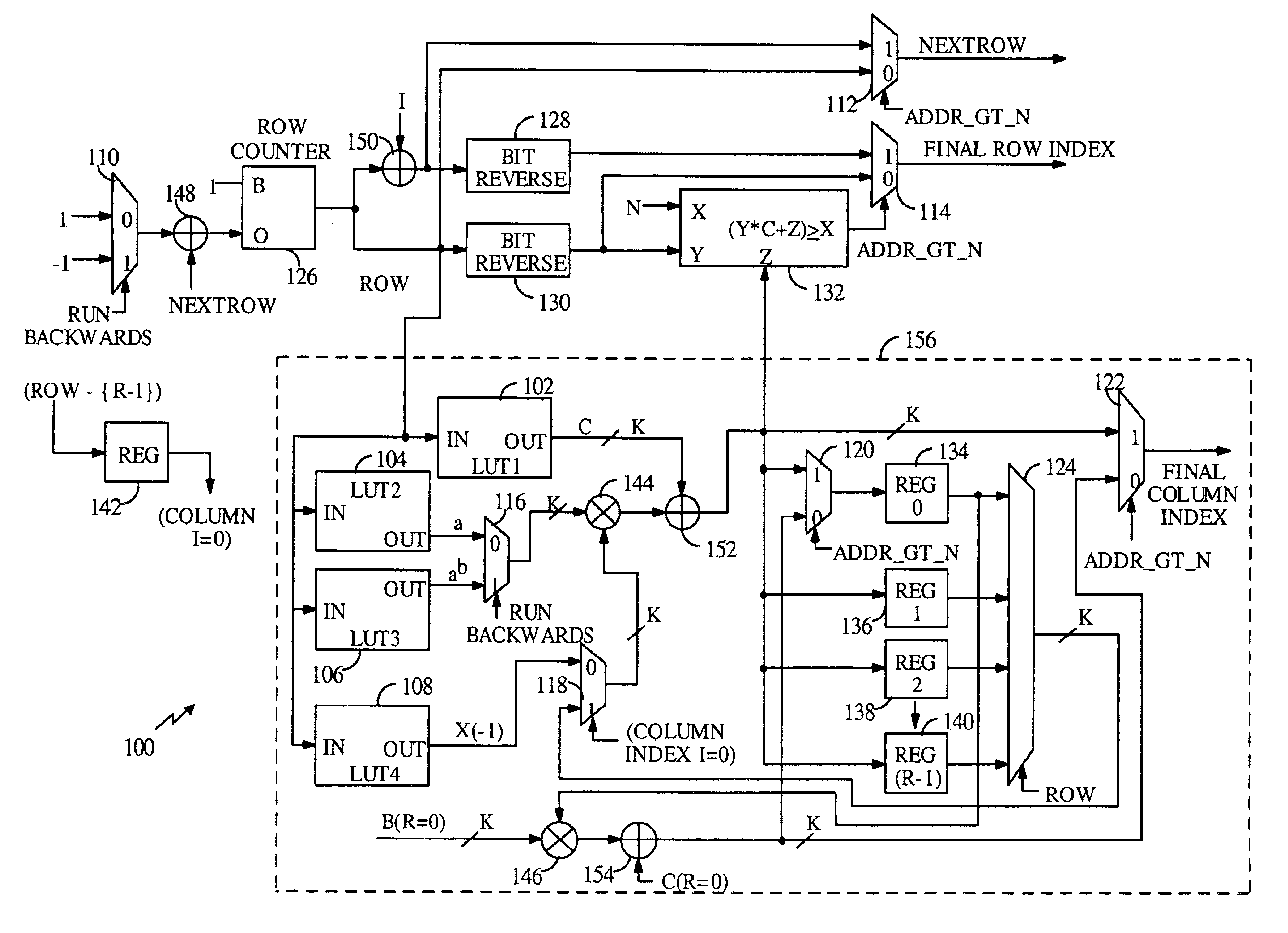 Random-access multi-directional CDMA2000 turbo code interleaver