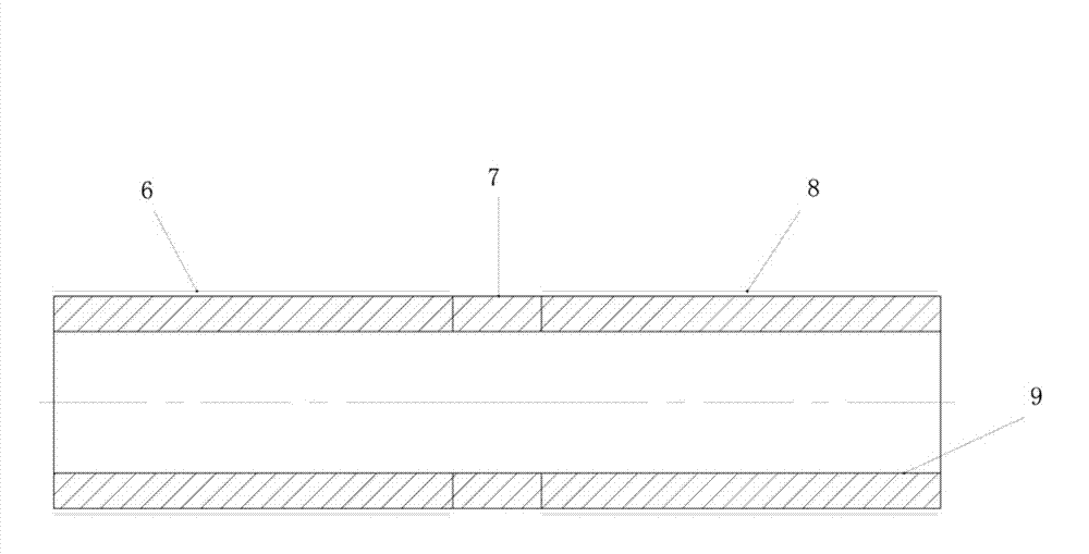 High hydrostatic pressure-resistant small piezoelectric hydrophone and manufacturing method thereof