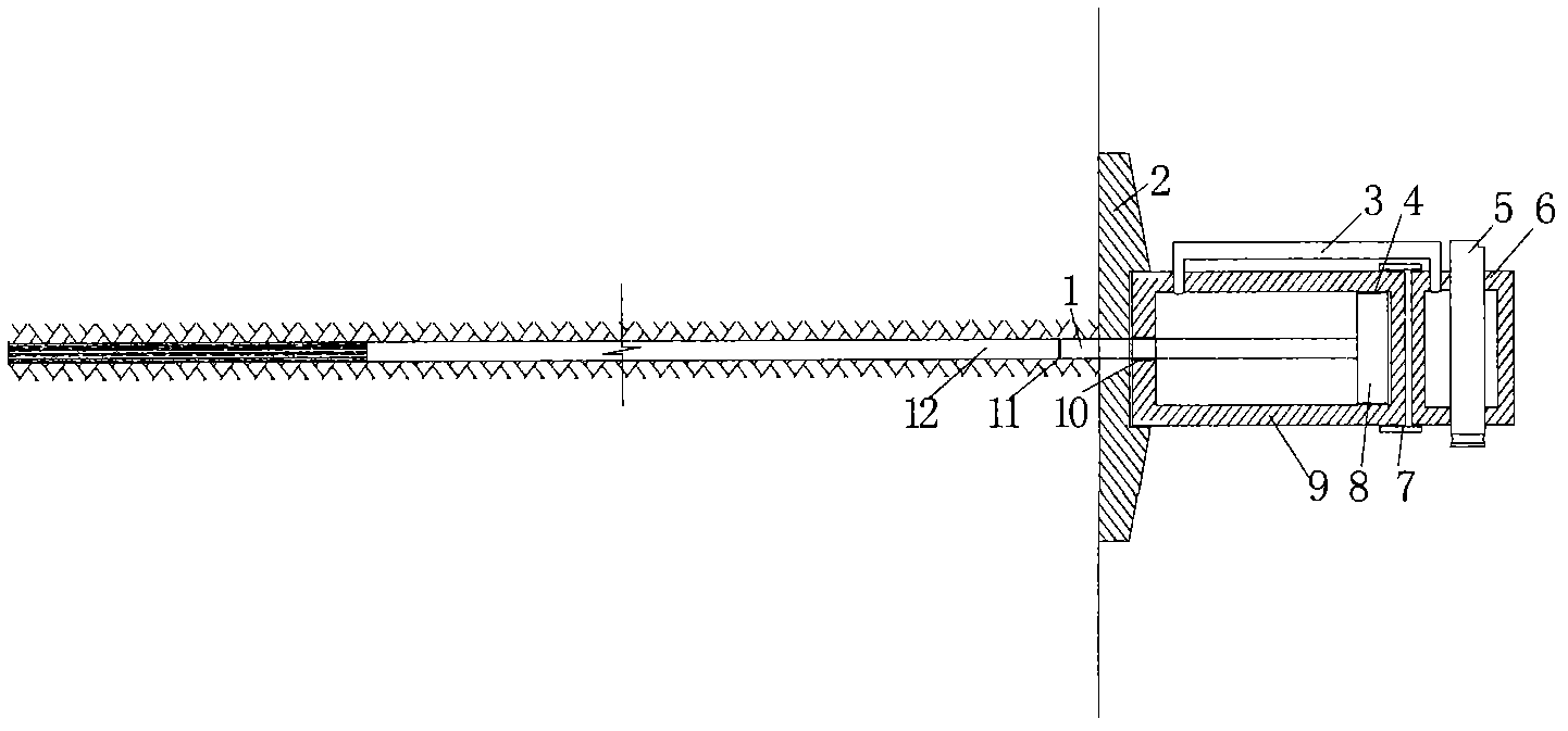 Hydraulic coupling anchor bolt