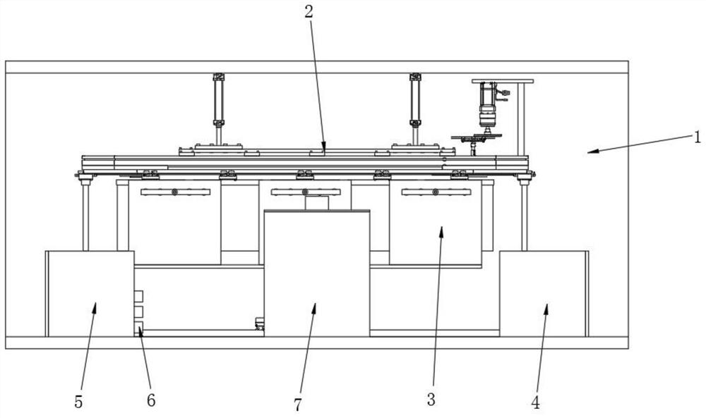 Double-sided synchronous spraying system for high polymer material