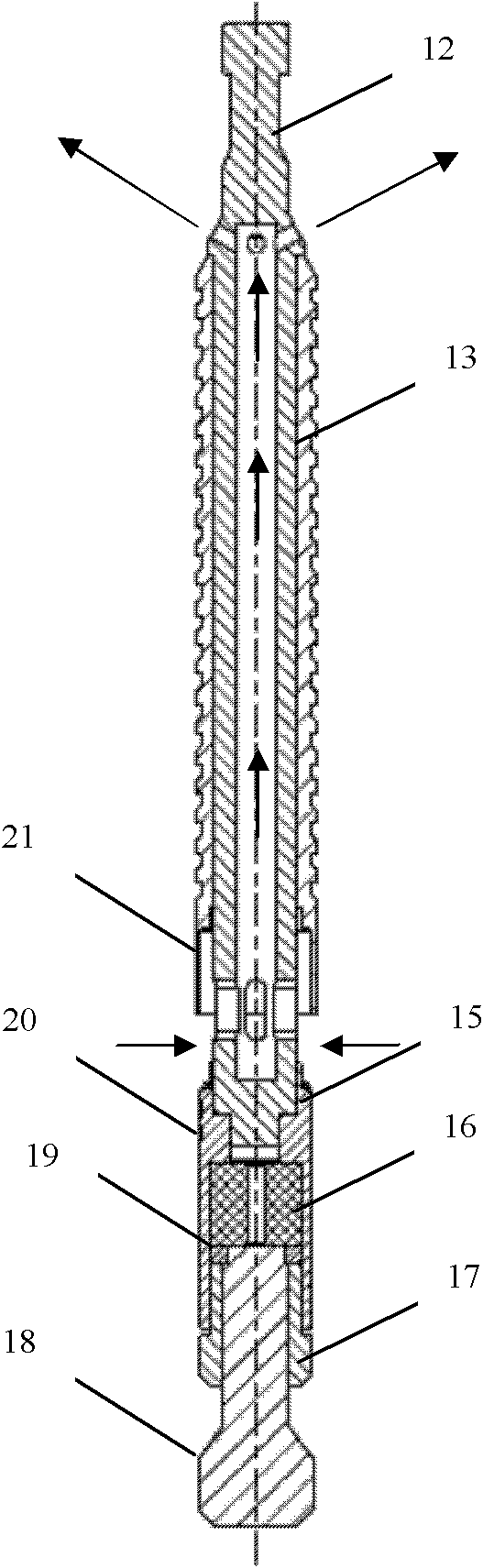 Plunger device for gas well online measurement and plunger type drainage gas recovery system