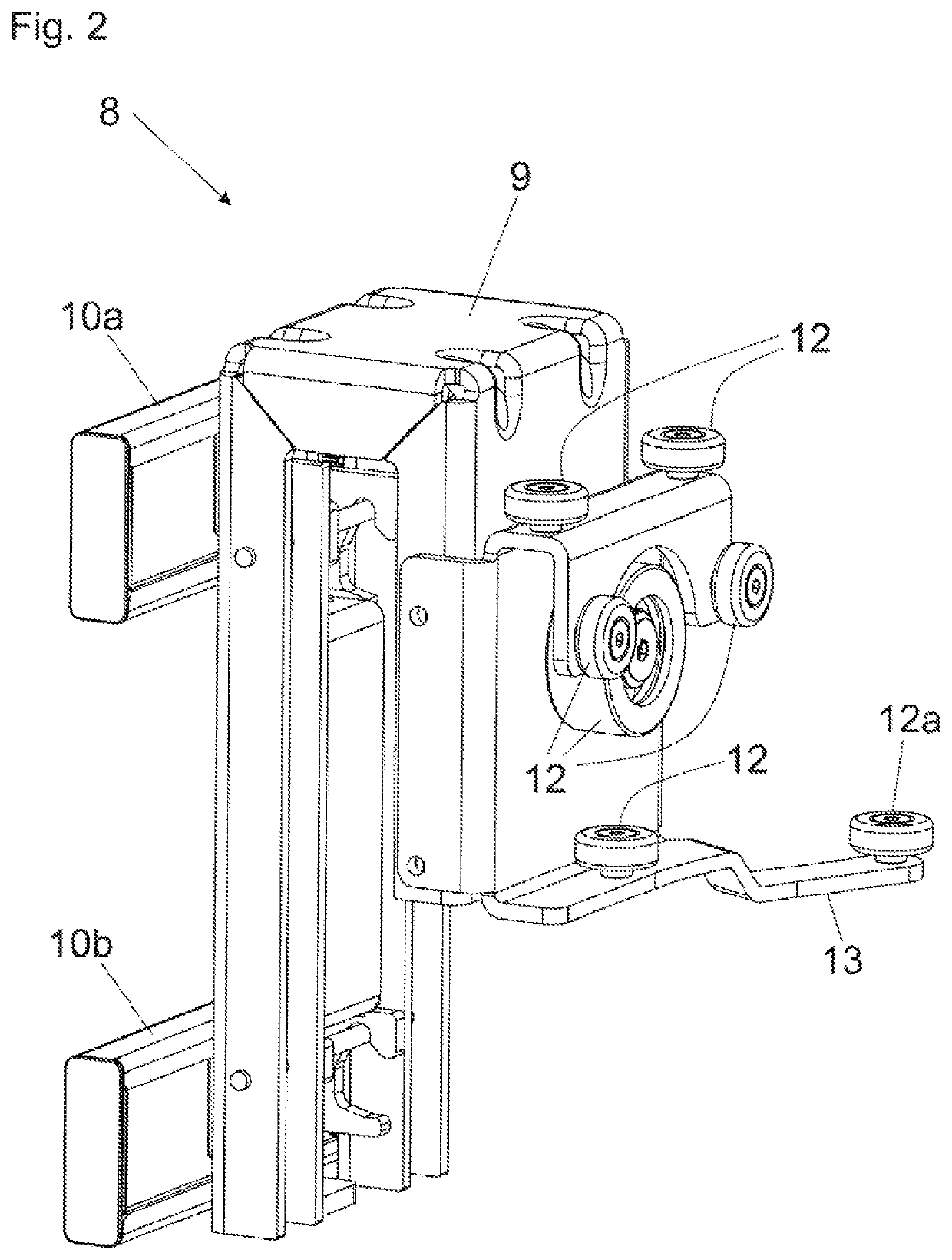 Guide system for guiding a door leaf