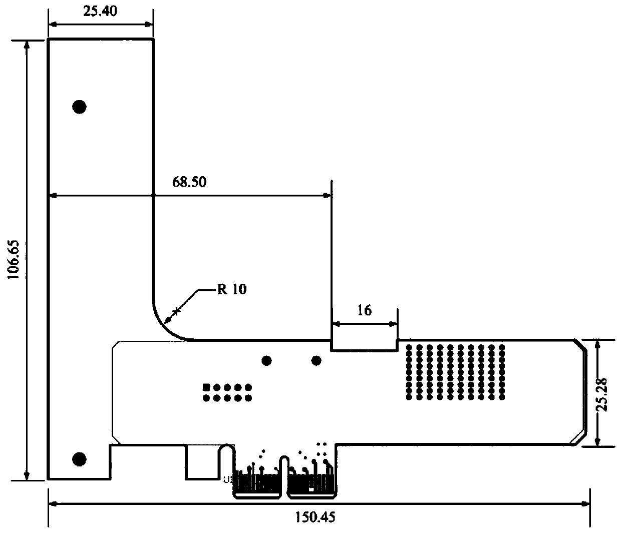 Adapter card for converting PCI Express X2 into CPCI Express X2