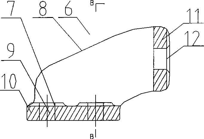 Vertical rail brace and rail wing fixation system composed of the vertical rail brace