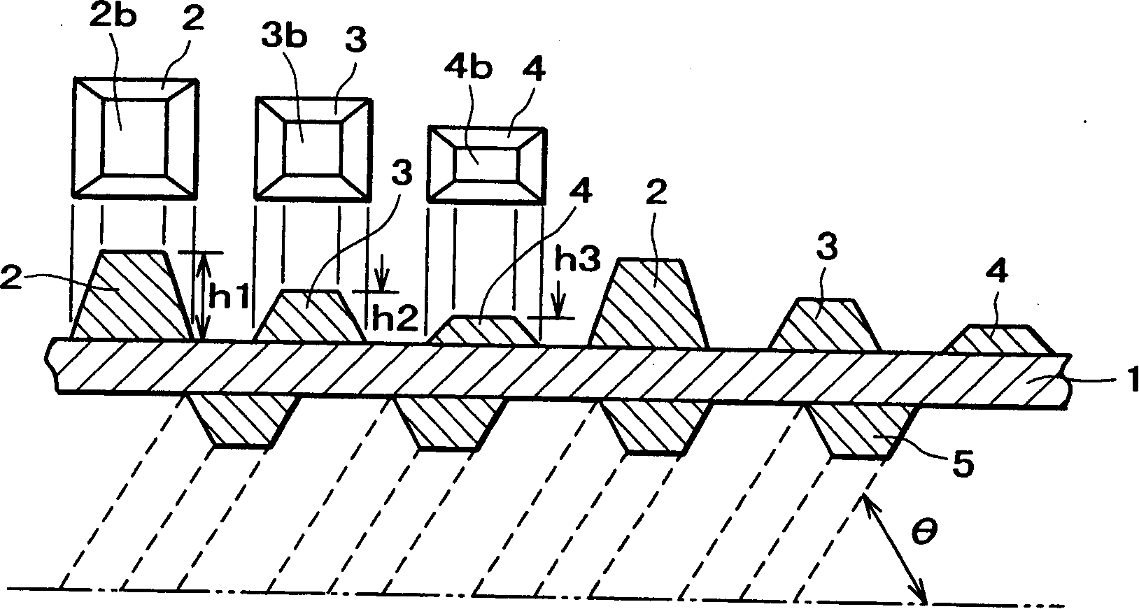 Heat transferring tube for downward flow fluid membrane distiller