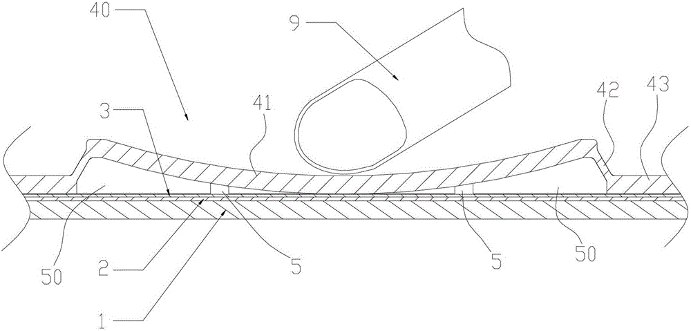 Force feedback capacitive touch key structure and keyboard using the structure