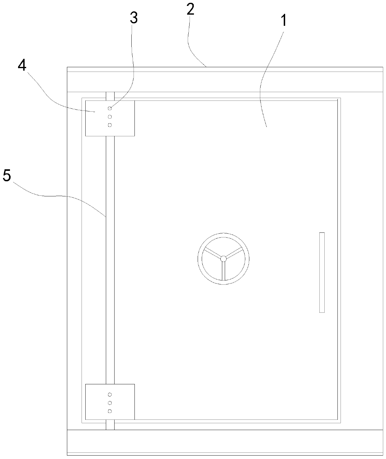 Automatic dust removal device for civil air defense engineering door body