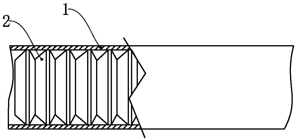 Telescopic hose and preparation method thereof