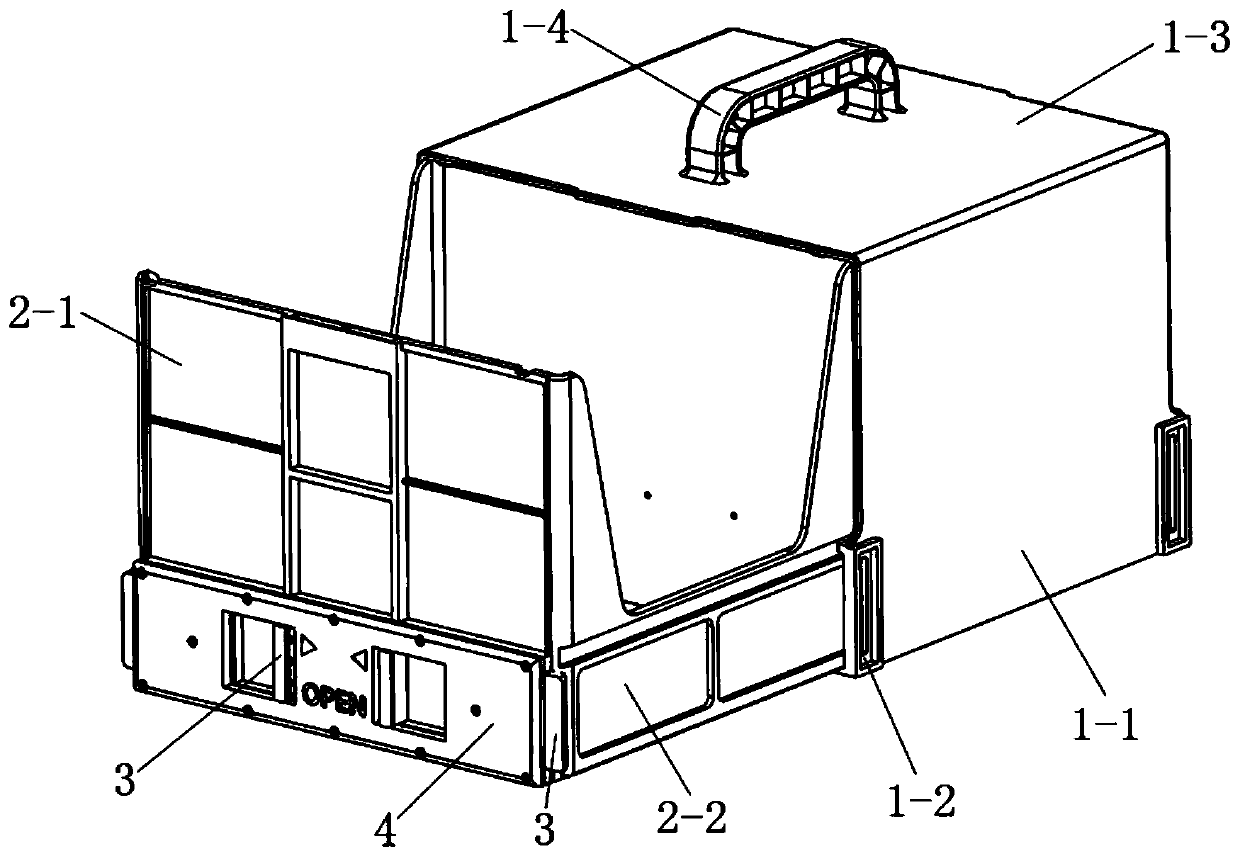 Distribution transport box and automatic distribution vehicle