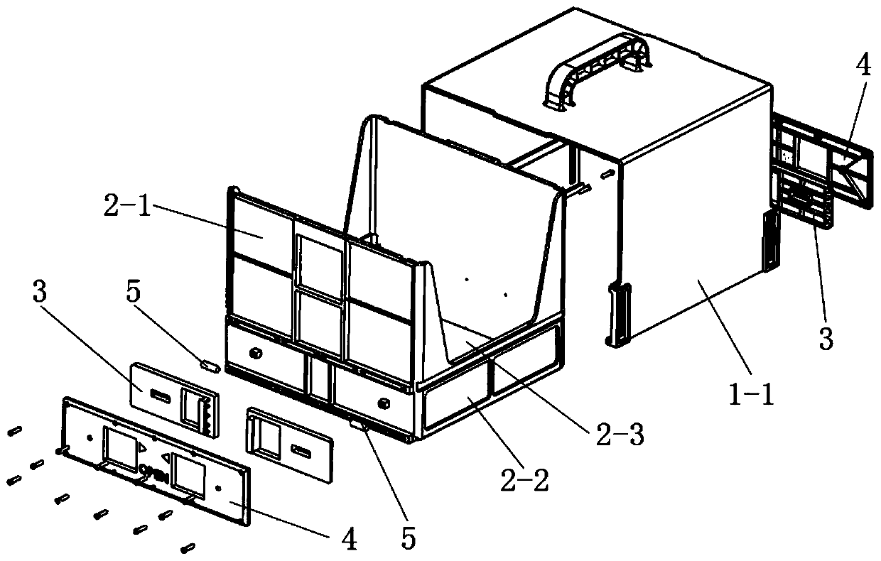 Distribution transport box and automatic distribution vehicle