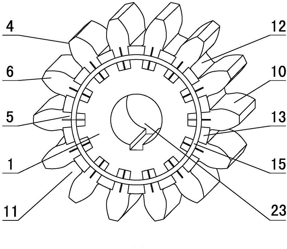 Detachable vibration reduction gear