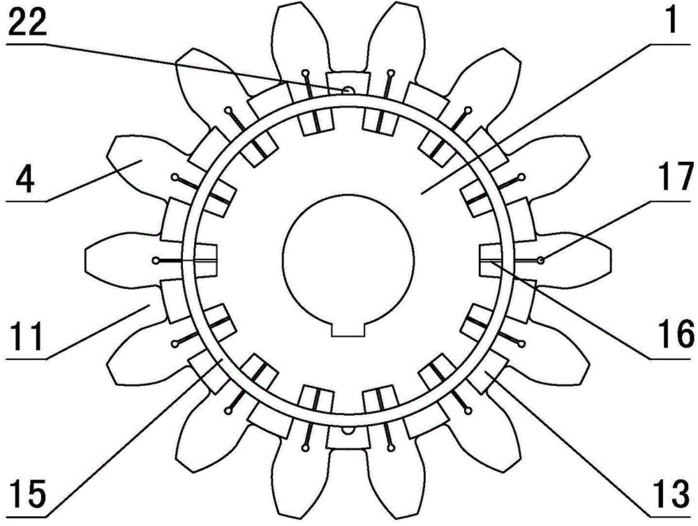 Detachable vibration reduction gear