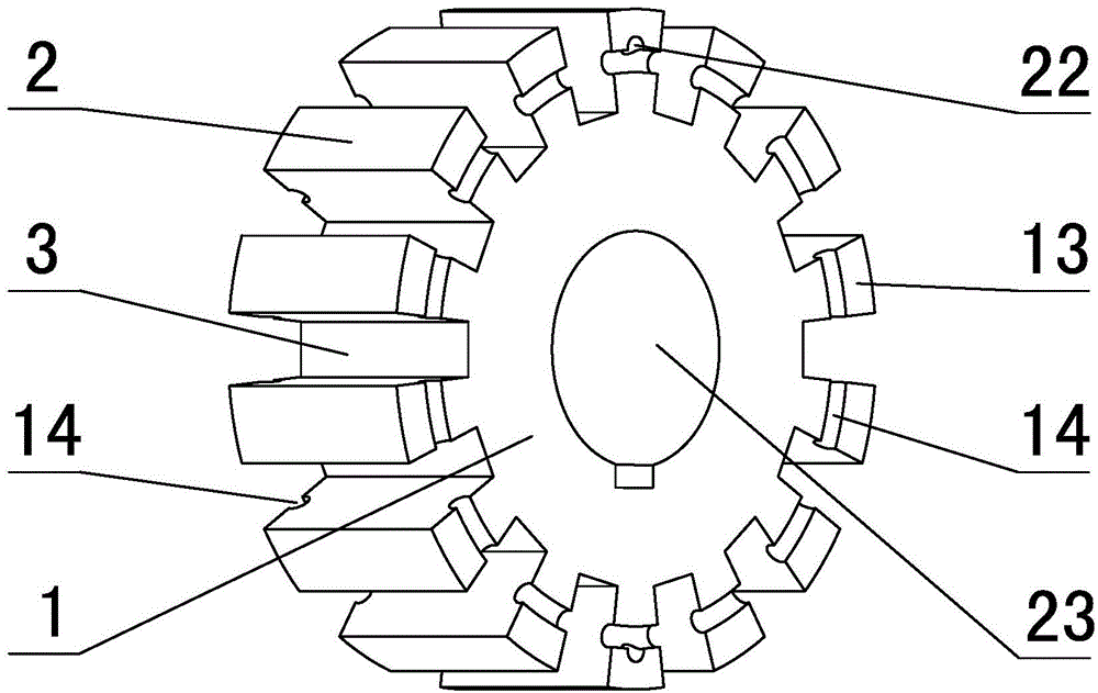 Detachable vibration reduction gear