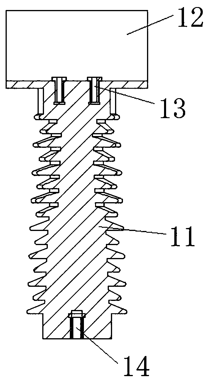 Bus-bar support insulator and switch cabinet