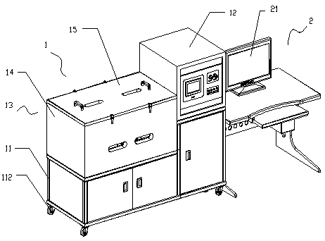 Electronic high-temperature friction system measuring device