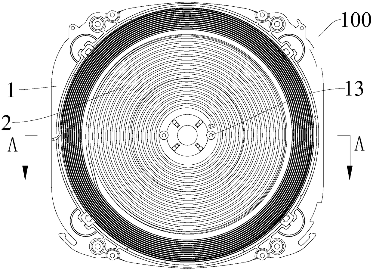 LDS coil disk and electromagnetic cooking appliance having same