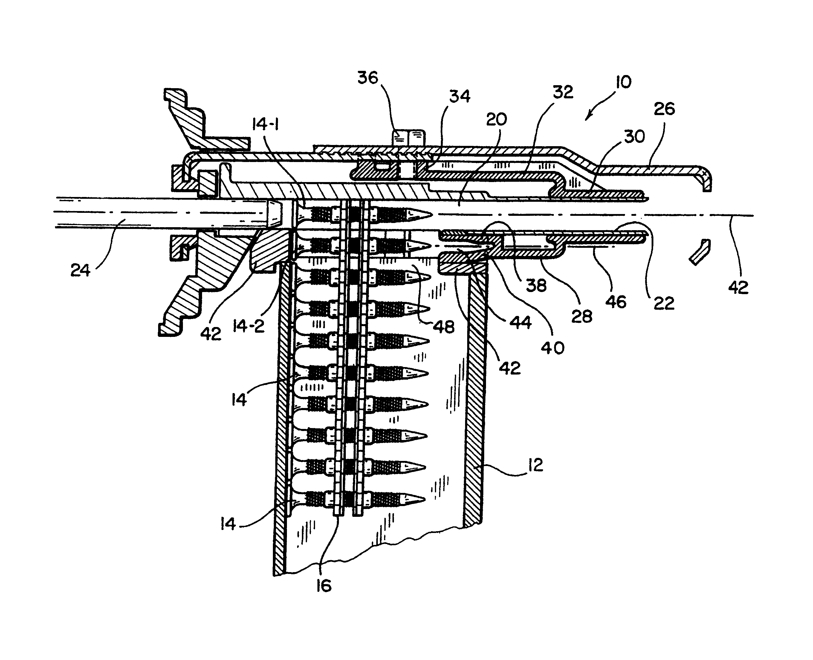 Telescopic supporter for driving tool of fastening component