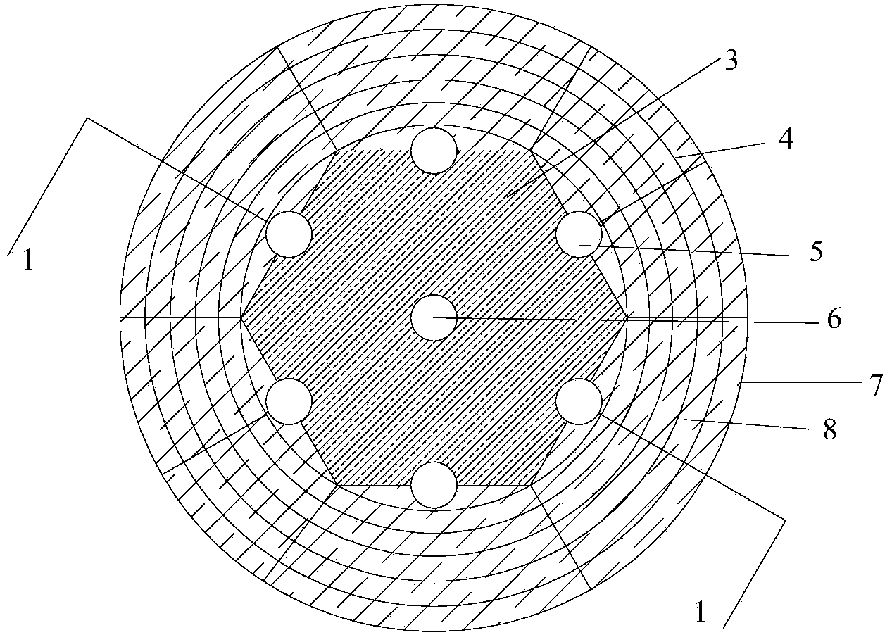 Supporting and protecting composite anti-slide pile suitable for high-attitude and high-intensity regions