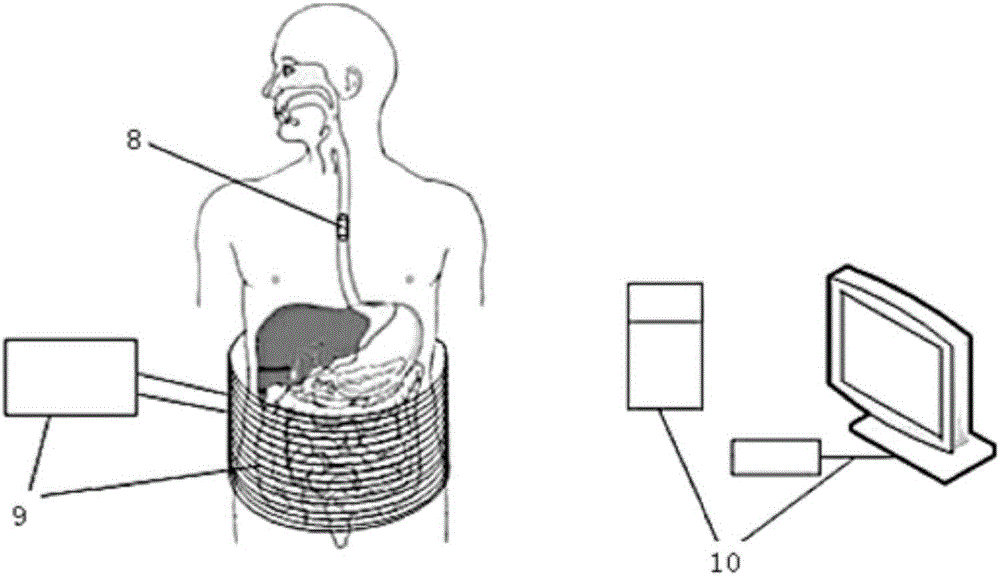 Digital image capsule detection system based on excited luminescence imaging