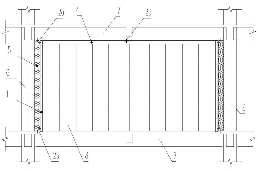 Slidable connection method for light wallboard infilled wall and structure main body and connection assembly of connection method