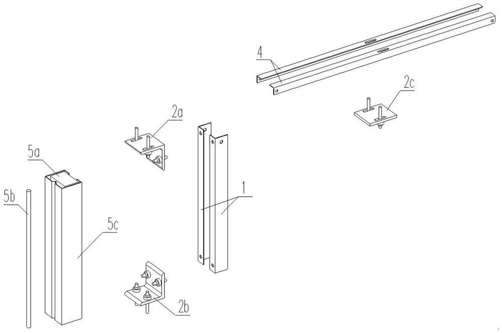 Slidable connection method for light wallboard infilled wall and structure main body and connection assembly of connection method