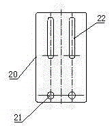 A shielded grounding card card body mold