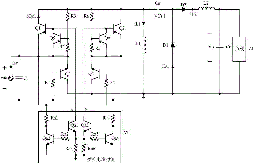 Self-exciting BJT type bridge-free Zeta PFC rectifier circuit