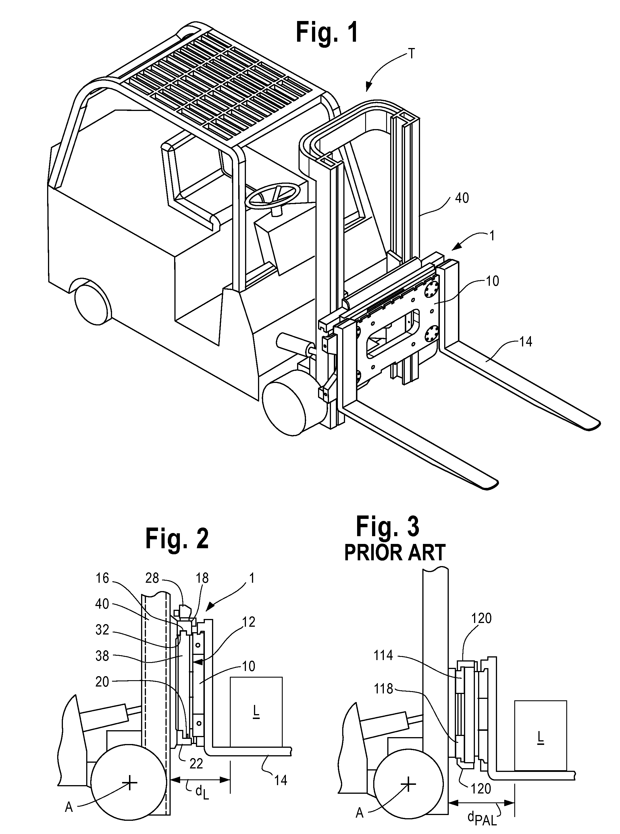 Reduced load offset loss integrated lift truck attachment