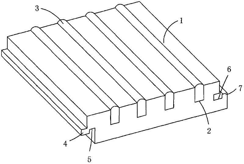 Water-absorbable spliced wood floor