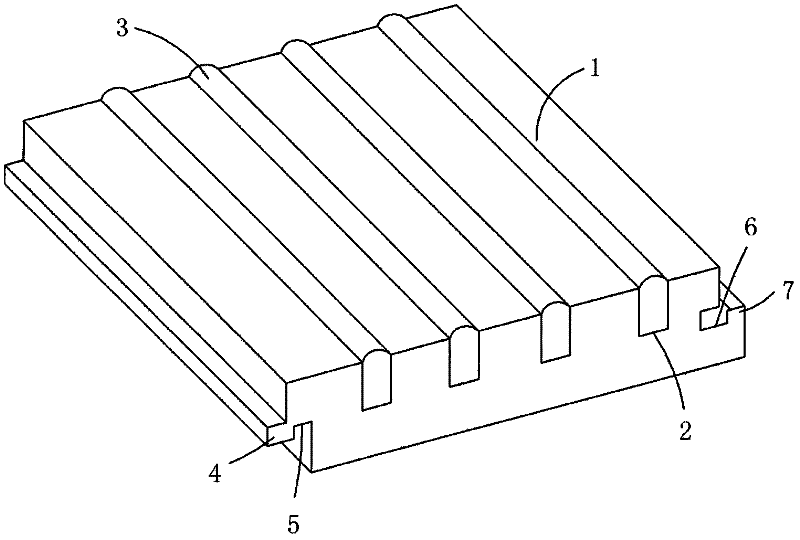 Water-absorbable spliced wood floor