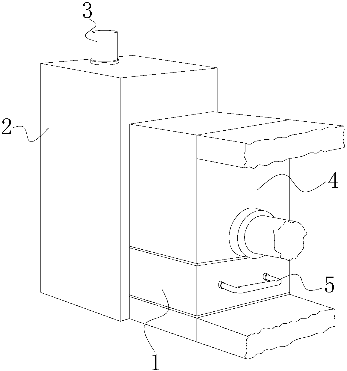 Liquid adding device of granulator