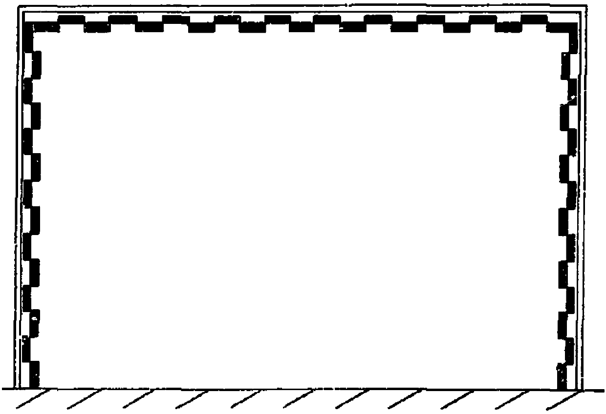 Nozzle corner vortex generator capable of inhibiting low-frequency pressure pulsation of opening jet-flow wind tunnel