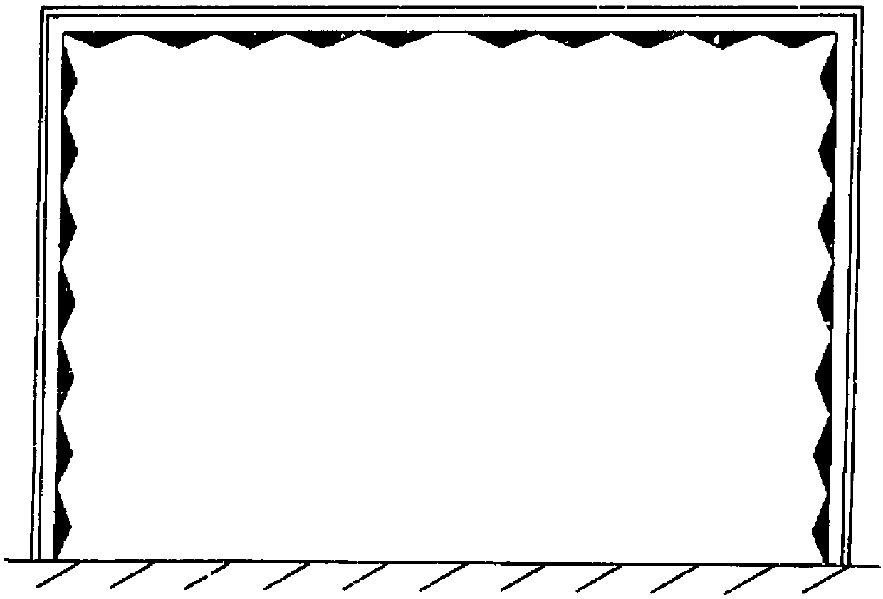 Nozzle corner vortex generator capable of inhibiting low-frequency pressure pulsation of opening jet-flow wind tunnel