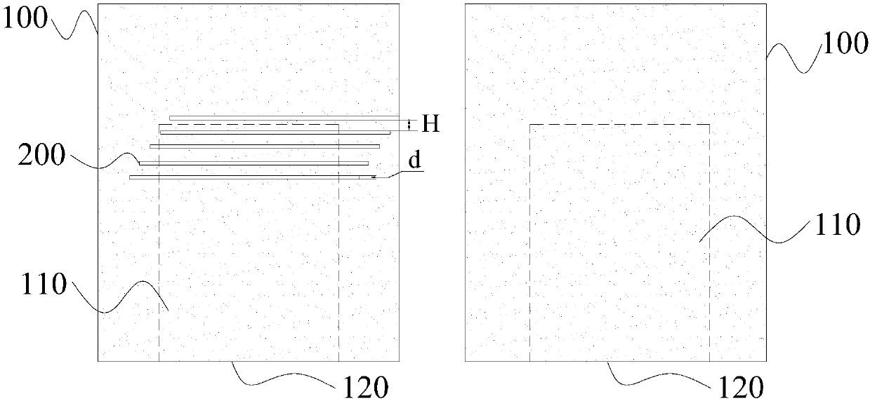 Iron part, display device and stamping die for preparing iron part