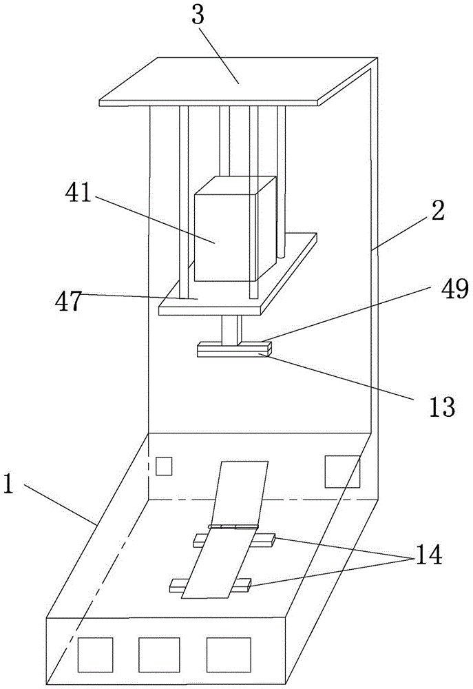 A flip phone press test device and test method thereof