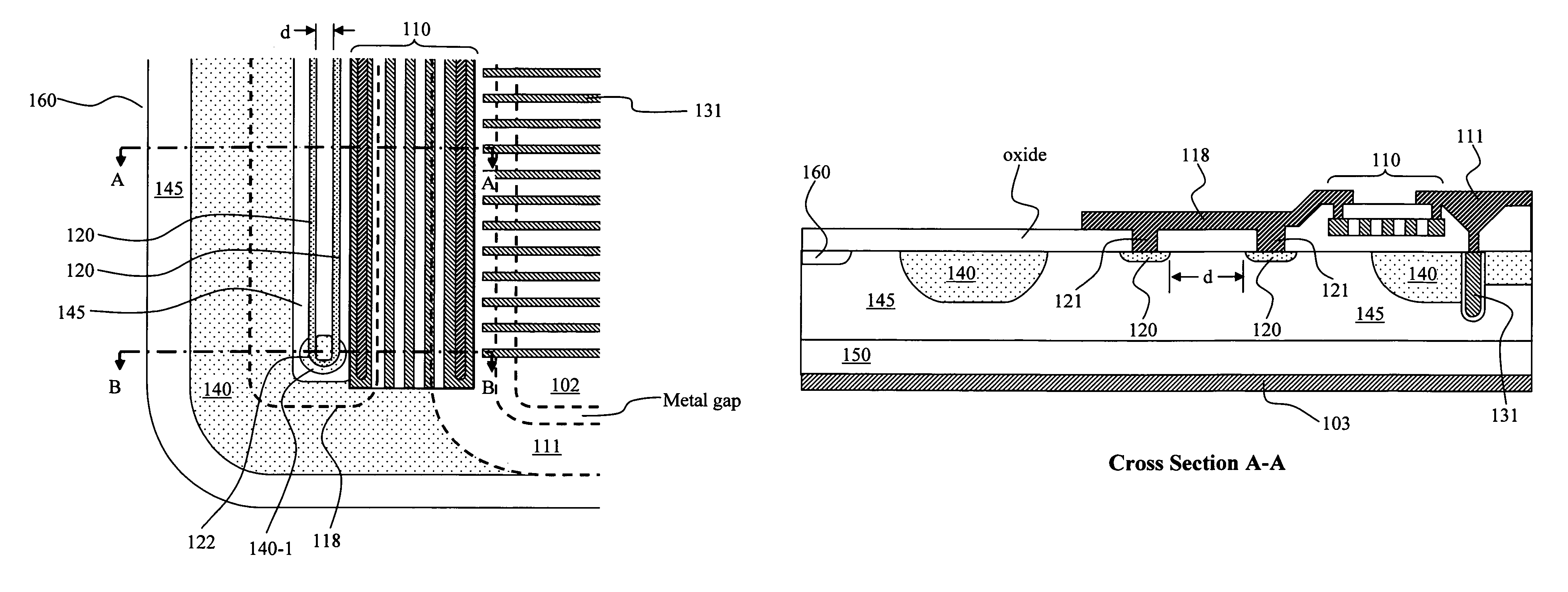 Configuration of gate to drain (GD) clamp and ESD protection circuit for power device breakdown protection