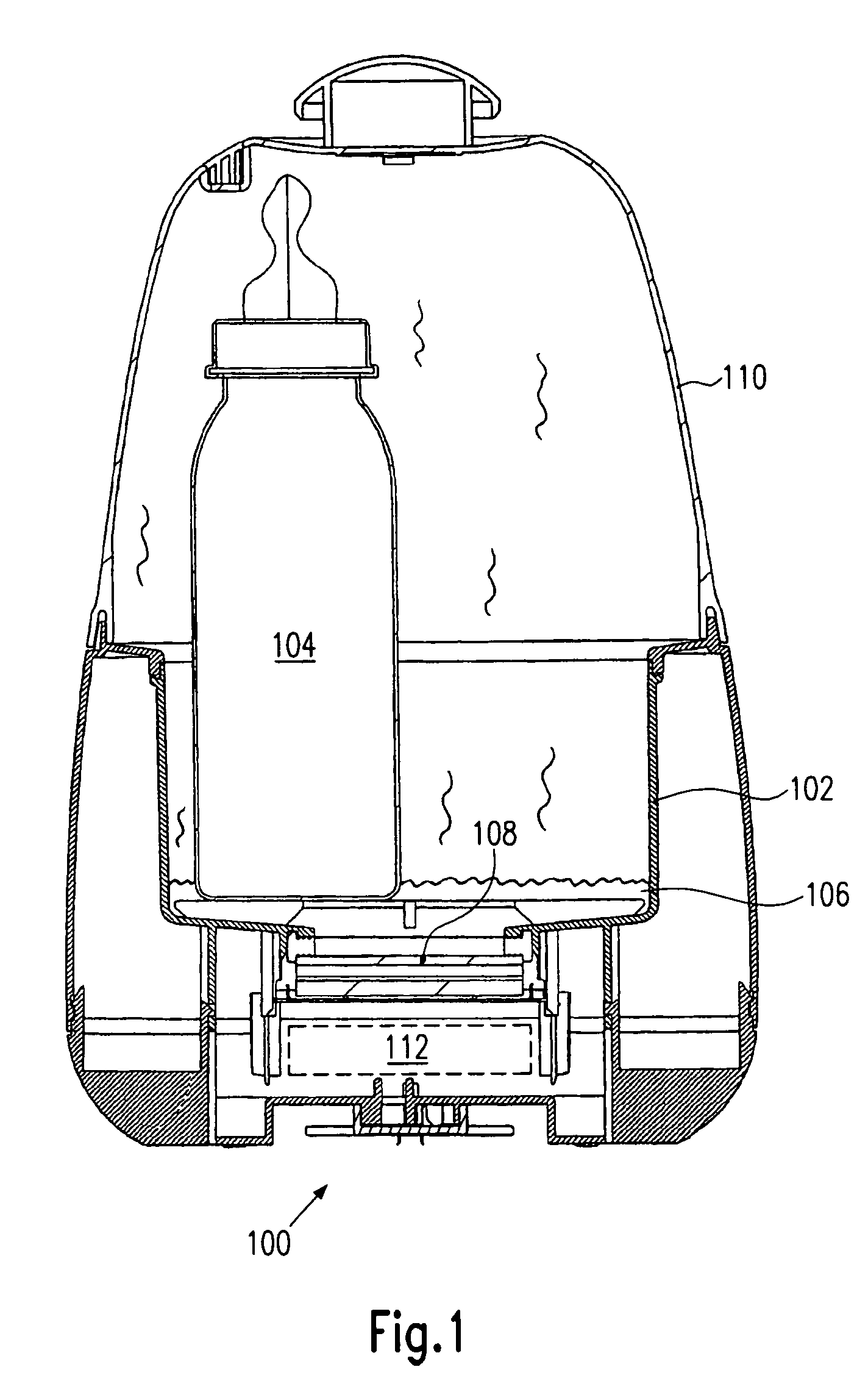 Electric warmer with a current sensor