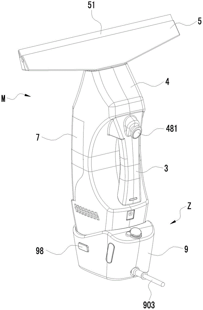 Spray nozzle of window scraping device