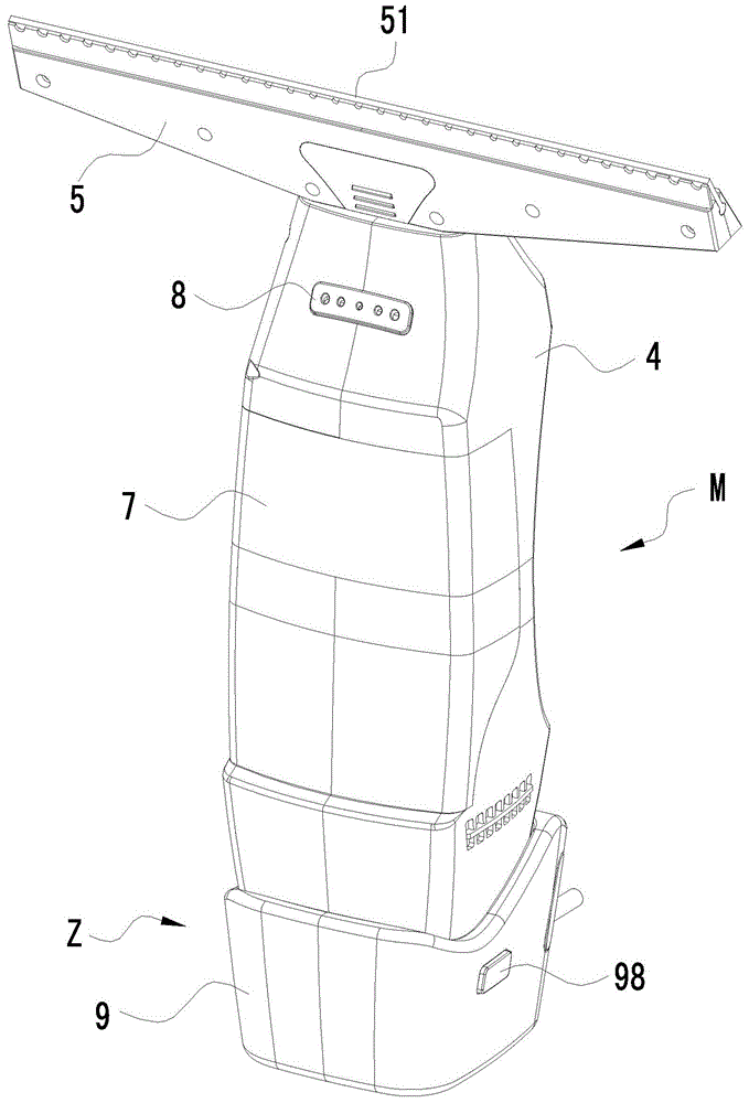 Spray nozzle of window scraping device