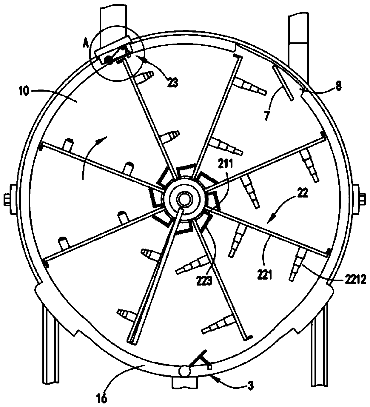 Oil-water separation device for vacuum pump