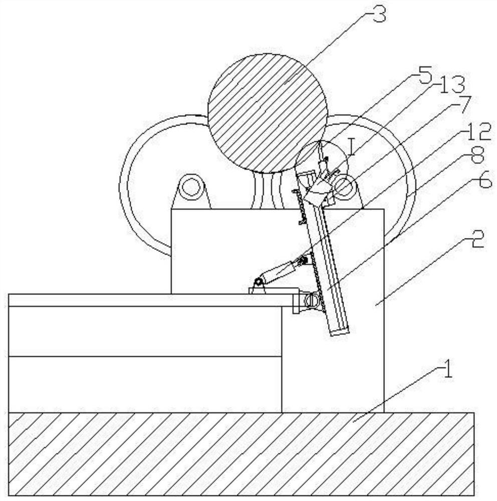 Roller rust-proof paper stripping and storing device