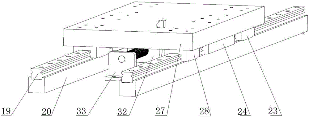 Rolling linear guide power damper reliability testing platform and testing method