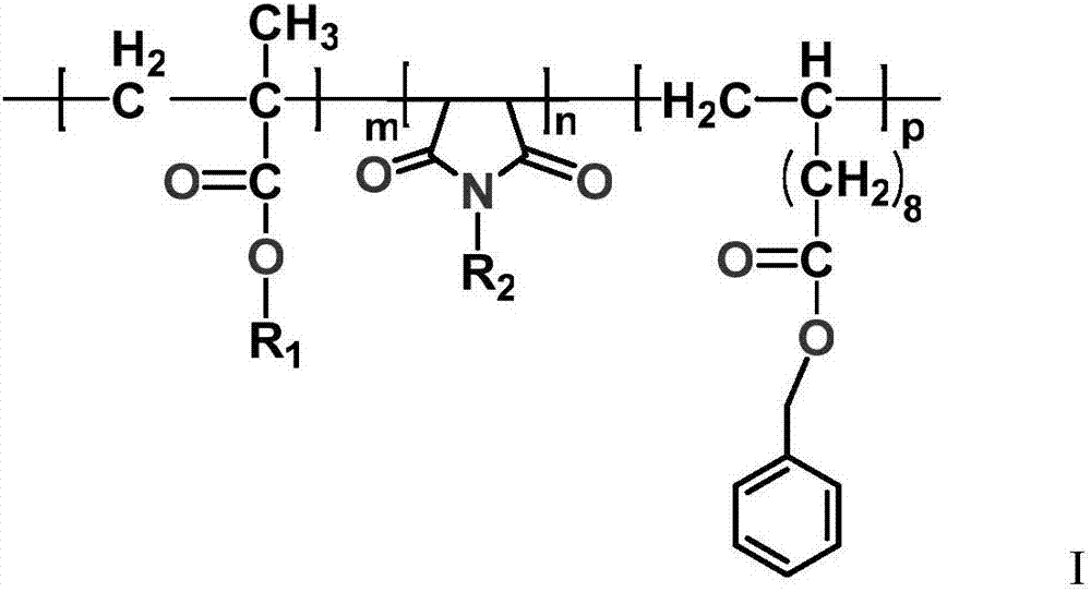 Aromatic ternary polymer diesel pour point depressant and preparation method thereof