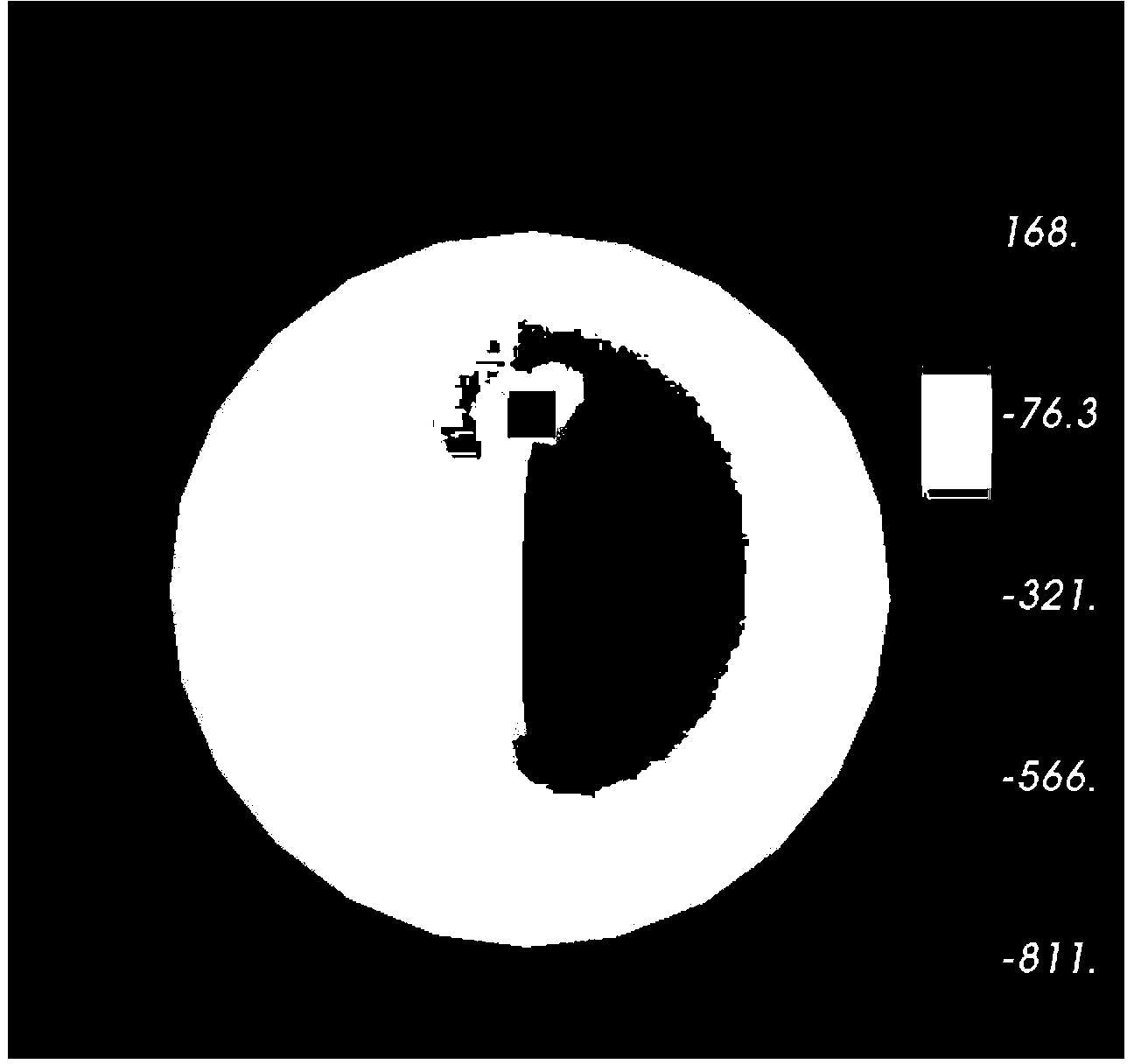 Charging effect simulation method at tail region of spacecraft