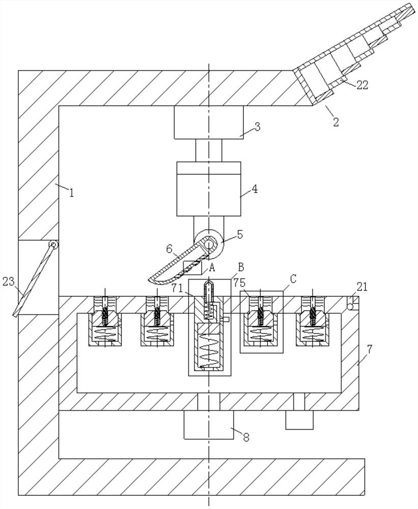 A semiconductor chip production process