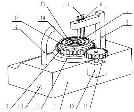 Automatic grinding machine for metallographic specimens