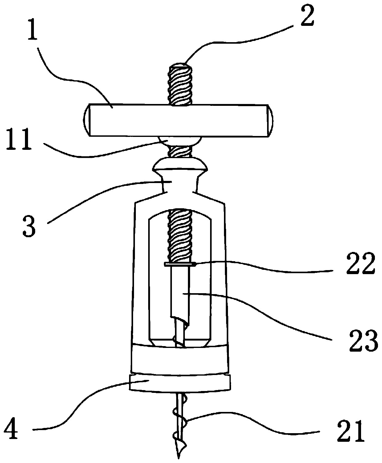 Novel wine bottle opener