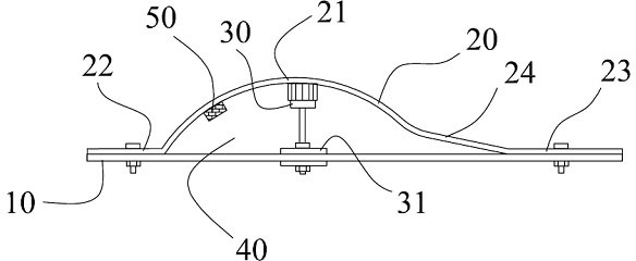 External fixing device for thoracolumbar vertebral fracture