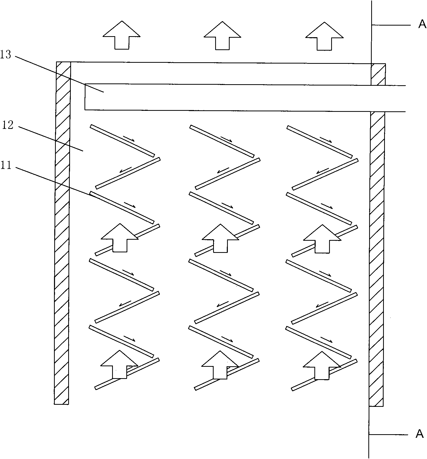 Water-cooled heat exchanger for washing-drying integral machine